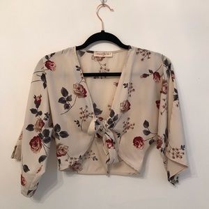 American Threads crop top